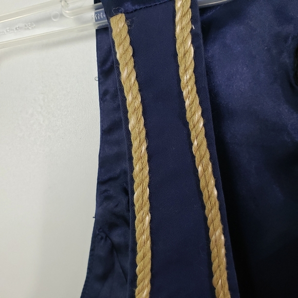 Jack by BB Dakota Military Costume Vest Navy Sz. S - Picture 4 of 8